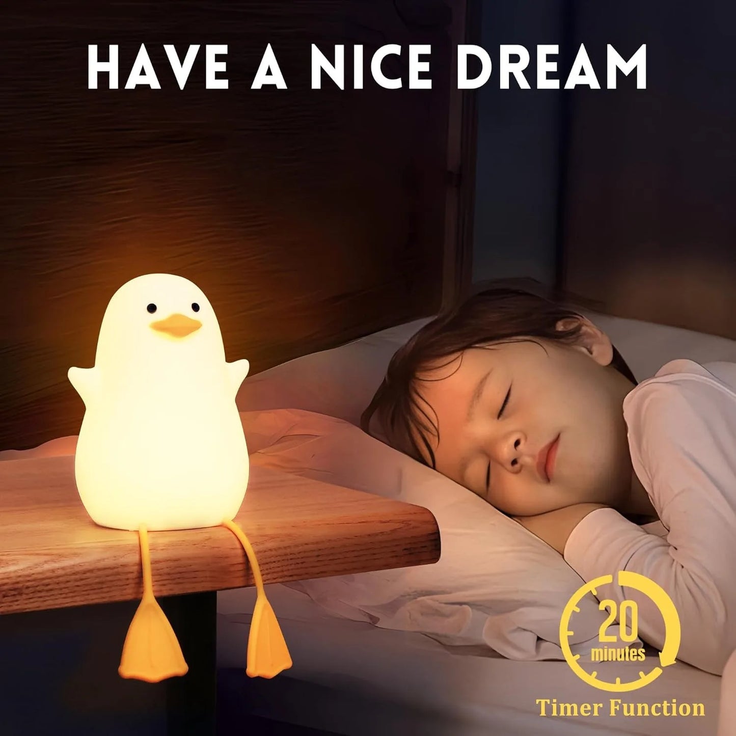 Creative Duck Silicone Night Light