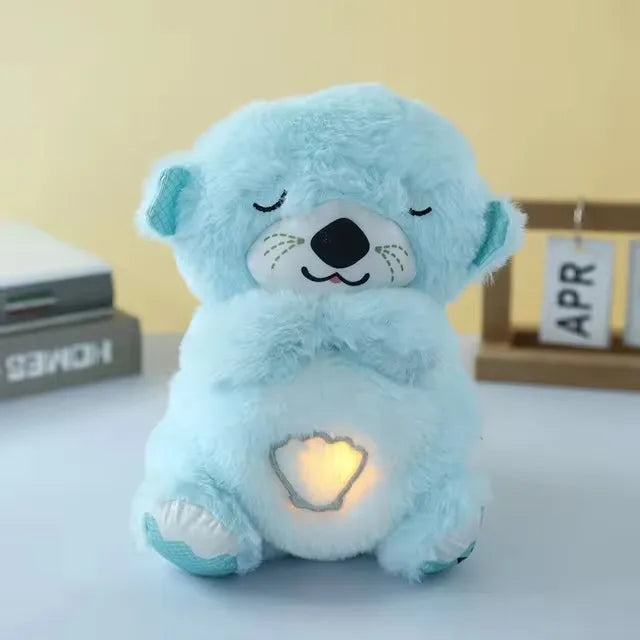 Baby Breathing Bear Plush Sleep Companion