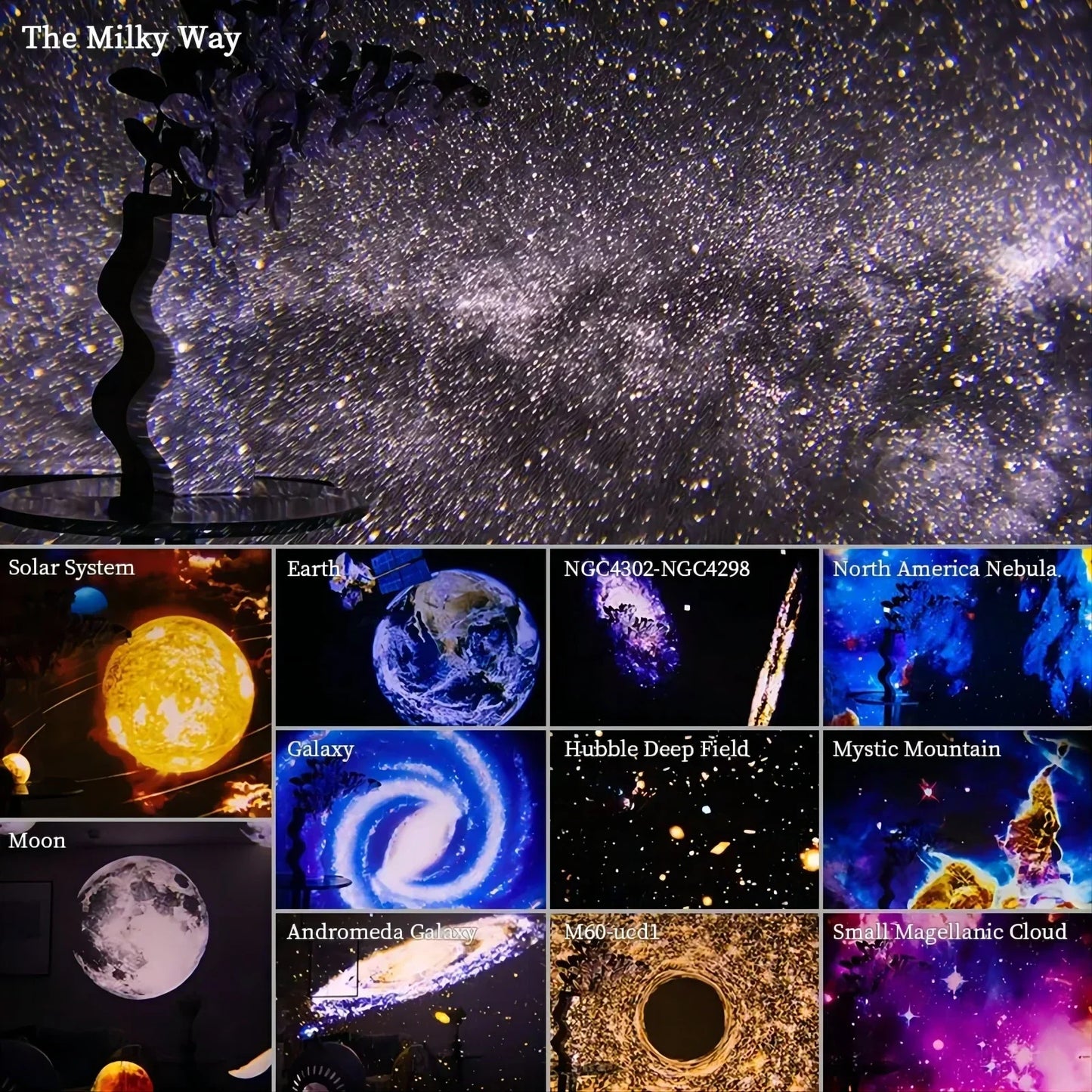 360° Galaxy Projector Lamp