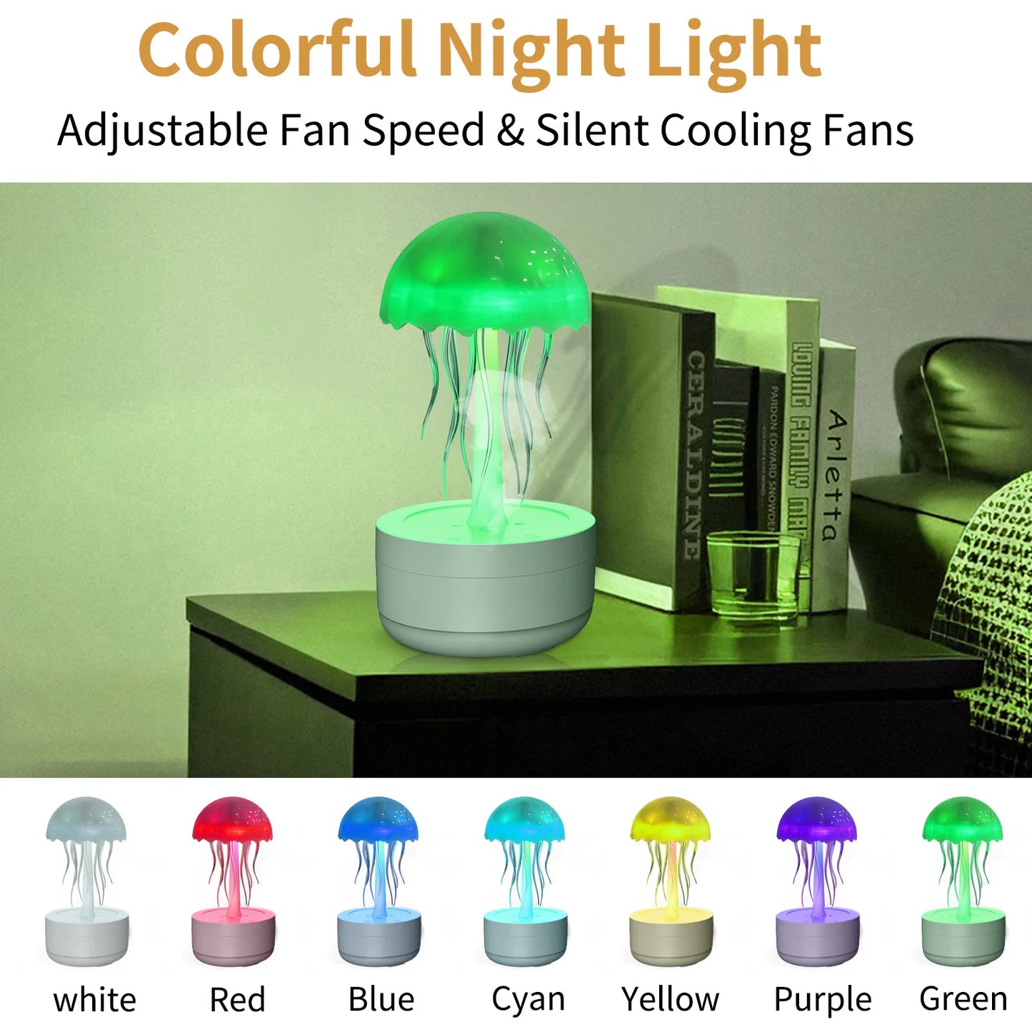 Jellyfish RGB Night Lamp with Humidifier