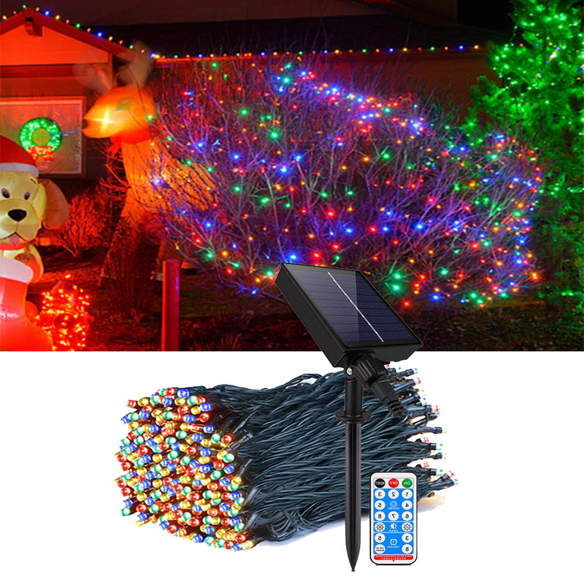 Solar LED String Lights for Outdoor Decor