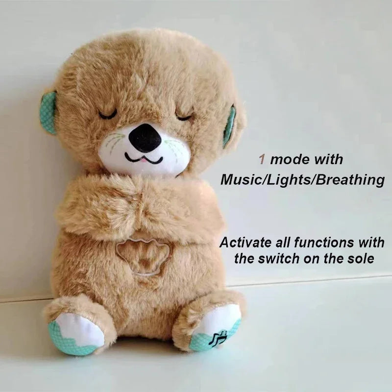 Baby Breath Soothing Otter Plush Toy