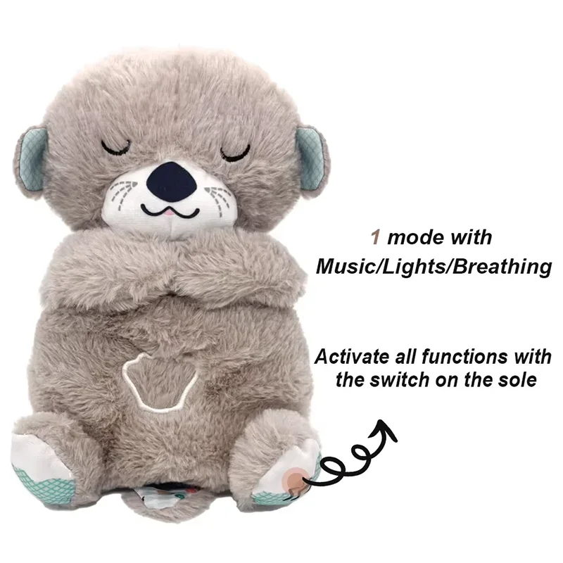 Baby Breath Soothing Otter Plush Toy