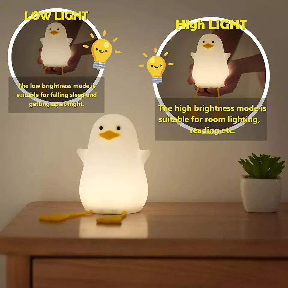 Creative Duck Silicone Night Light