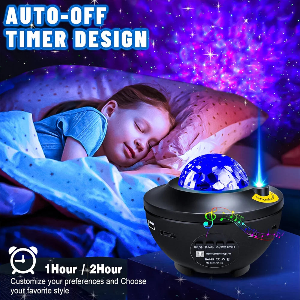 Colorful Starry Galaxy Projector Night Light