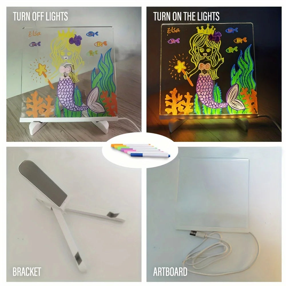 LED Erasable Acrylic Message Board